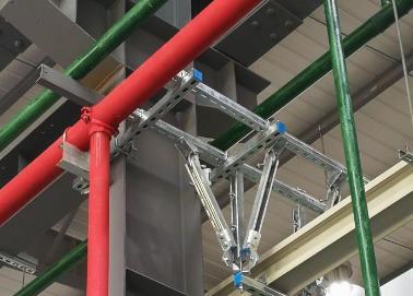 沙县该抗震支架的整体式支吊架结构协调性好